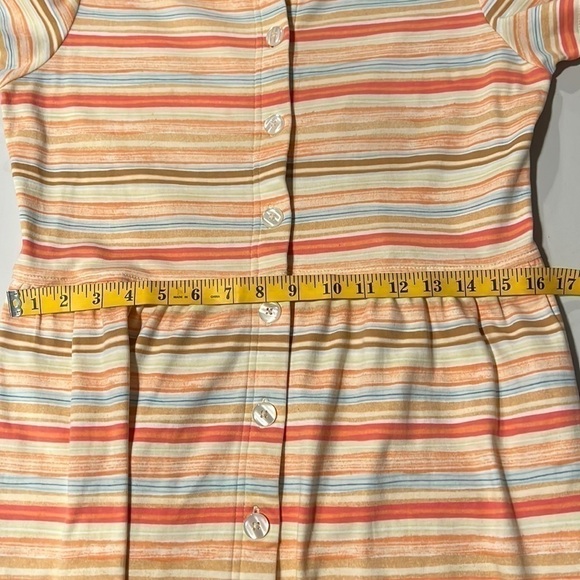 Talbots Short Sleeve Long Dress with Buttons, Size M - Picture 8 of 10